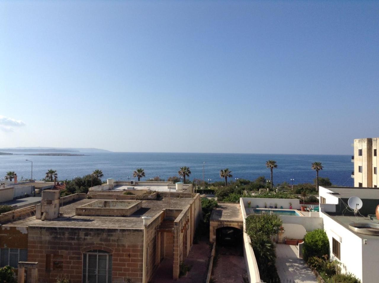 Seafront Apartment With Pool San Pawl il-Baħar Extérieur photo