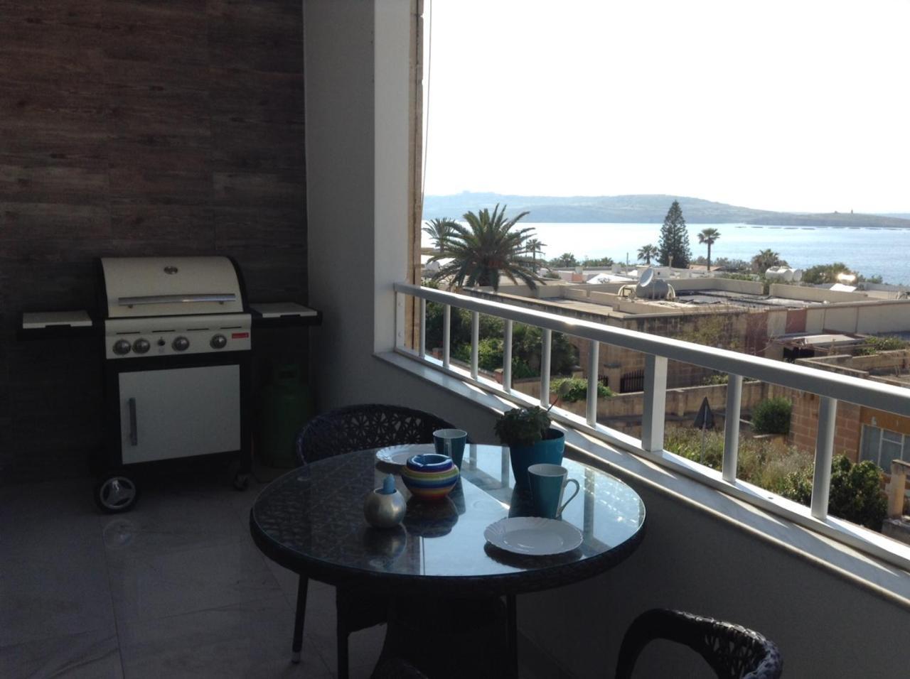 Seafront Apartment With Pool San Pawl il-Baħar Extérieur photo